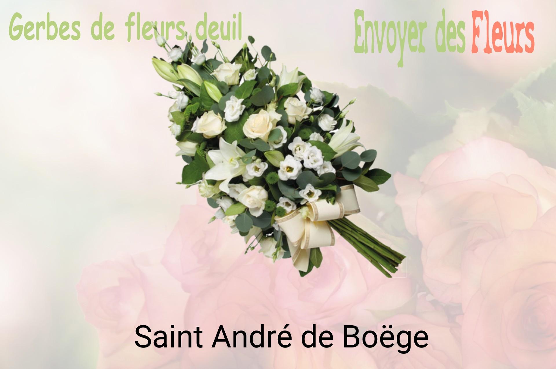 Gerbe de fleurs de deuil livrée à Saint-André-de-Boëge